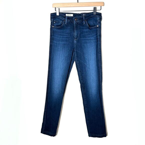 Adriano Goldschmied dark wash the prima mid rise  cigarette jeans size 27 B111 - Picture 1 of 5